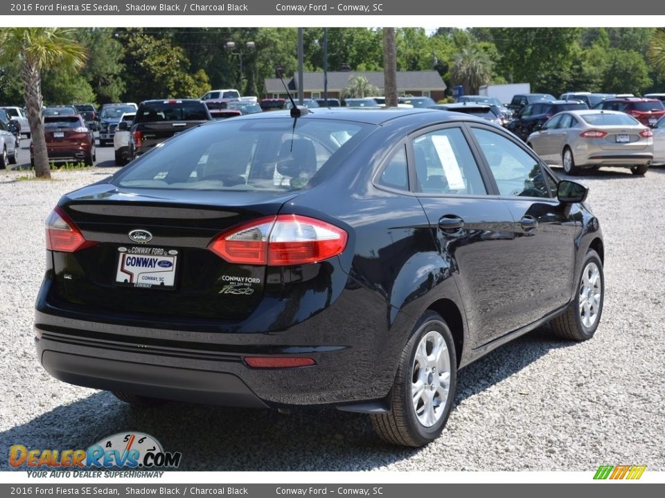 2016 Ford Fiesta SE Sedan Shadow Black / Charcoal Black Photo #3
