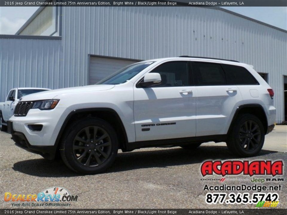 2016 Jeep Grand Cherokee Limited 75th Anniversary Edition Bright White / Black/Light Frost Beige Photo #1