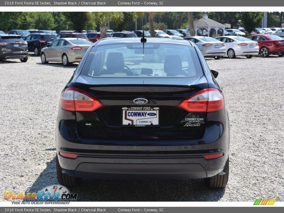 2016 Ford Fiesta SE Sedan Shadow Black / Charcoal Black Photo #4