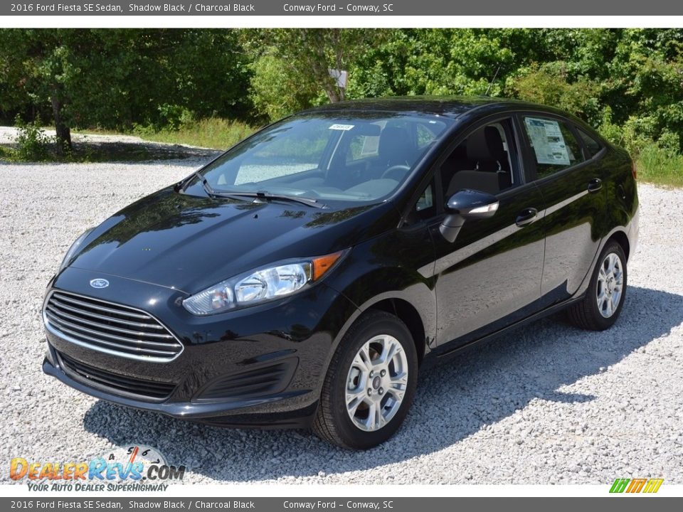 2016 Ford Fiesta SE Sedan Shadow Black / Charcoal Black Photo #8