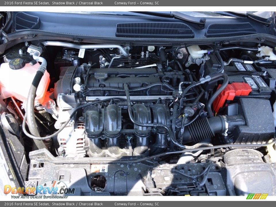 2016 Ford Fiesta SE Sedan Shadow Black / Charcoal Black Photo #12
