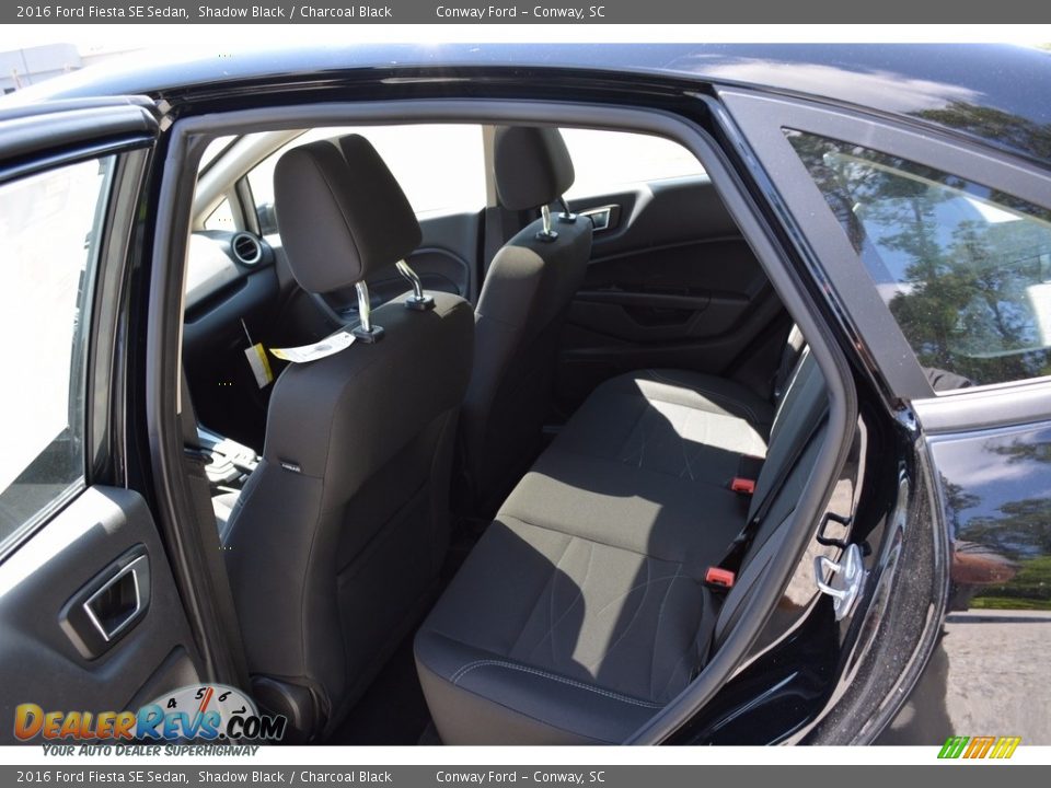 2016 Ford Fiesta SE Sedan Shadow Black / Charcoal Black Photo #19