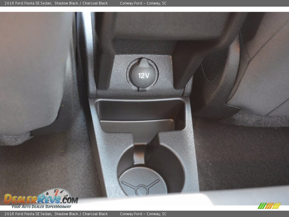 2016 Ford Fiesta SE Sedan Shadow Black / Charcoal Black Photo #21