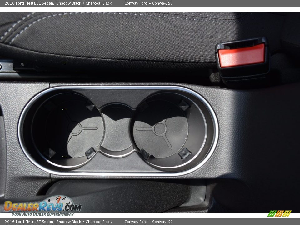 2016 Ford Fiesta SE Sedan Shadow Black / Charcoal Black Photo #30