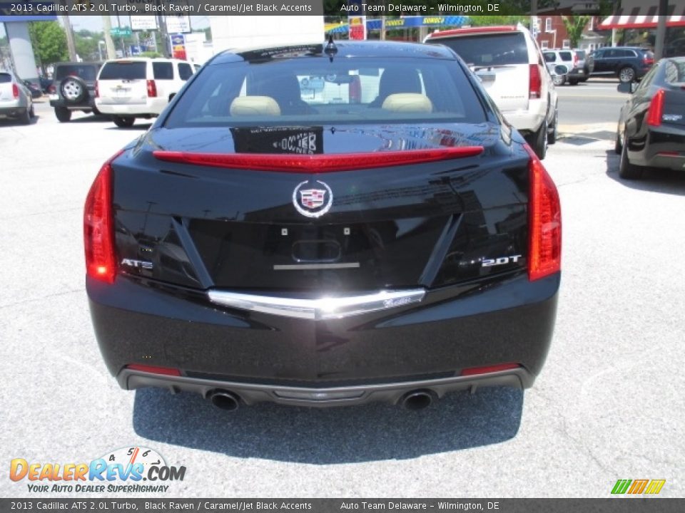 2013 Cadillac ATS 2.0L Turbo Black Raven / Caramel/Jet Black Accents Photo #5