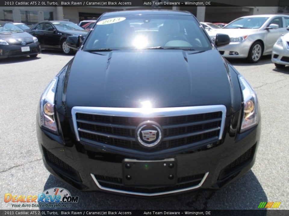 2013 Cadillac ATS 2.0L Turbo Black Raven / Caramel/Jet Black Accents Photo #9