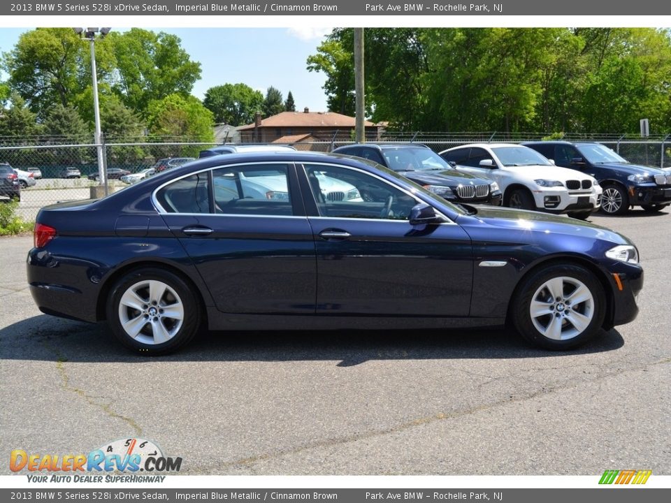 2013 BMW 5 Series 528i xDrive Sedan Imperial Blue Metallic / Cinnamon Brown Photo #2