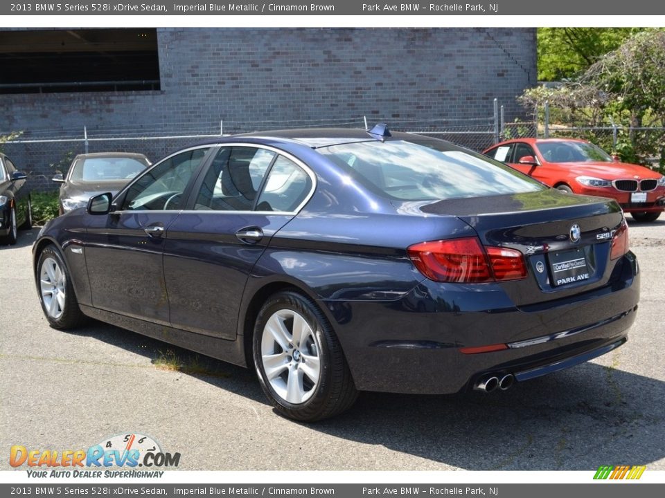 2013 BMW 5 Series 528i xDrive Sedan Imperial Blue Metallic / Cinnamon Brown Photo #5