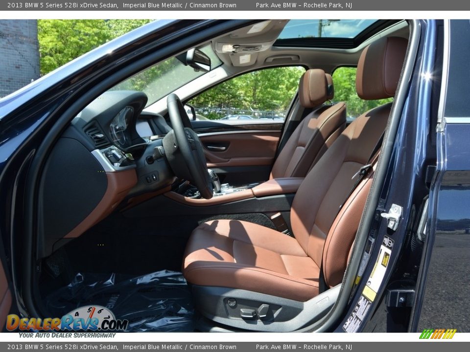 2013 BMW 5 Series 528i xDrive Sedan Imperial Blue Metallic / Cinnamon Brown Photo #12