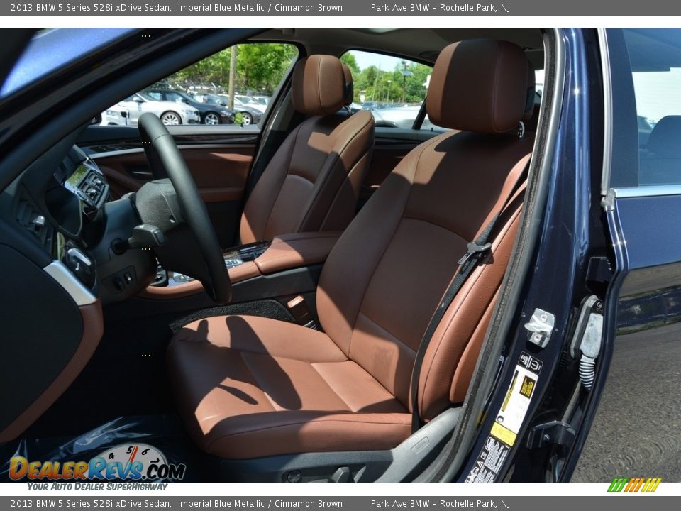 2013 BMW 5 Series 528i xDrive Sedan Imperial Blue Metallic / Cinnamon Brown Photo #13