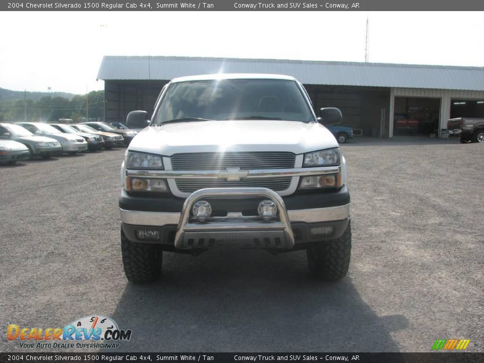 2004 Chevrolet Silverado 1500 Regular Cab 4x4 Summit White / Tan Photo #3