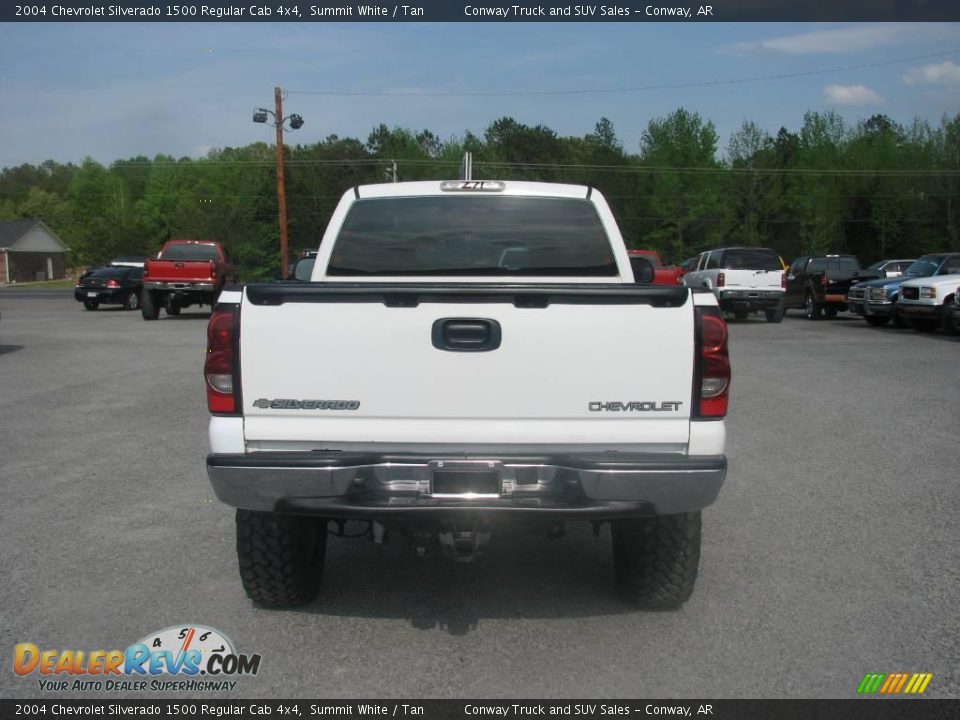 2004 Chevrolet Silverado 1500 Regular Cab 4x4 Summit White / Tan Photo #7