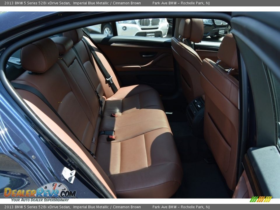 2013 BMW 5 Series 528i xDrive Sedan Imperial Blue Metallic / Cinnamon Brown Photo #25