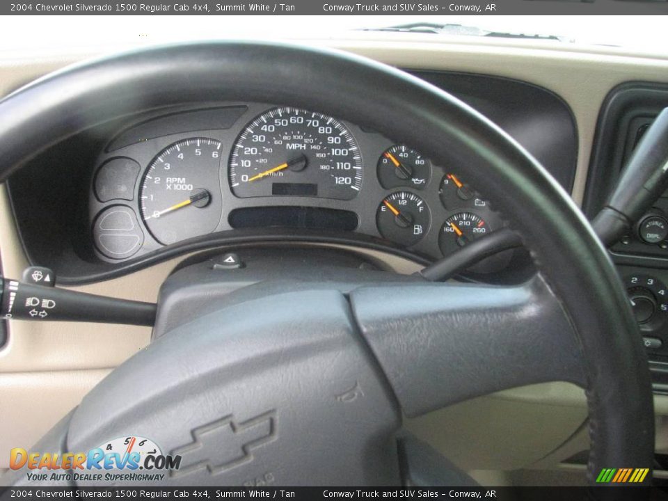 2004 Chevrolet Silverado 1500 Regular Cab 4x4 Summit White / Tan Photo #10