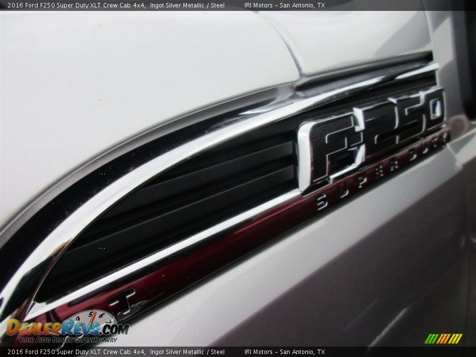 2016 Ford F250 Super Duty XLT Crew Cab 4x4 Ingot Silver Metallic / Steel Photo #3