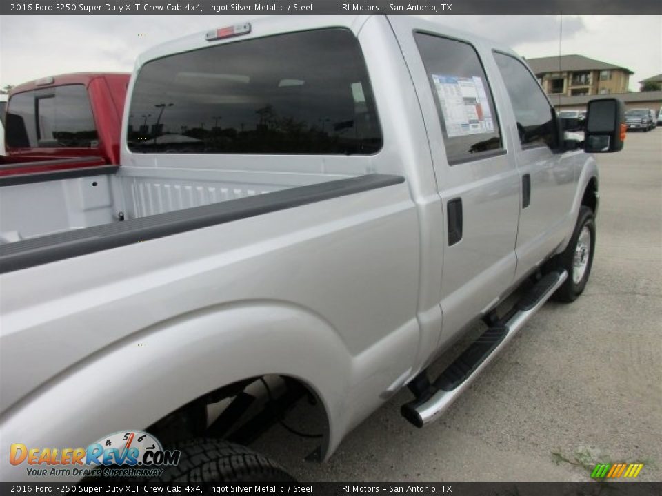 2016 Ford F250 Super Duty XLT Crew Cab 4x4 Ingot Silver Metallic / Steel Photo #6