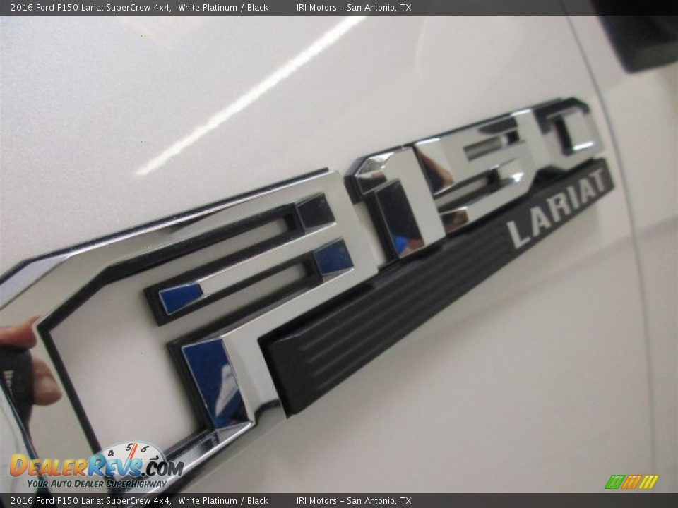 2016 Ford F150 Lariat SuperCrew 4x4 White Platinum / Black Photo #14