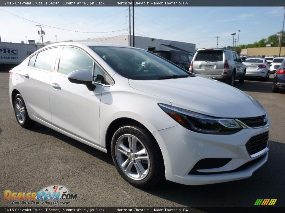 2016 Chevrolet Cruze LT Sedan Summit White / Jet Black Photo #3