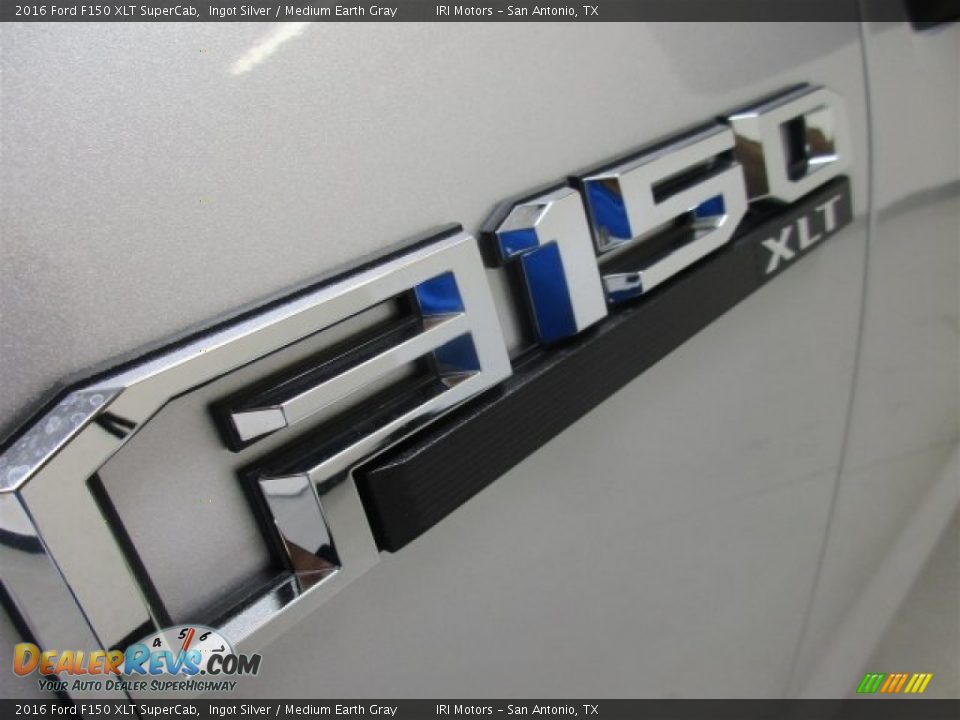2016 Ford F150 XLT SuperCab Ingot Silver / Medium Earth Gray Photo #14