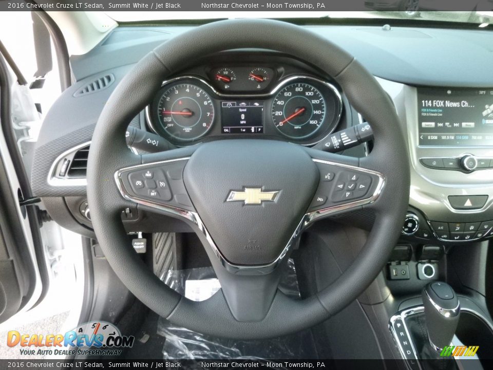 2016 Chevrolet Cruze LT Sedan Summit White / Jet Black Photo #16