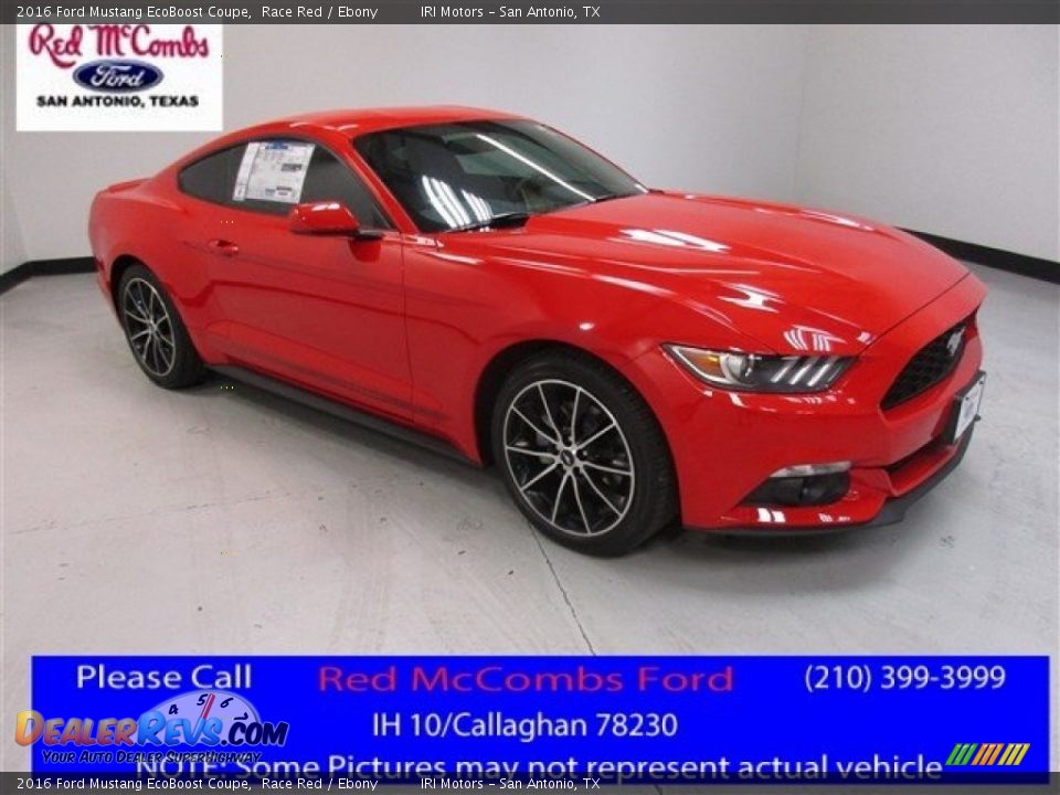 2016 Ford Mustang EcoBoost Coupe Race Red / Ebony Photo #1