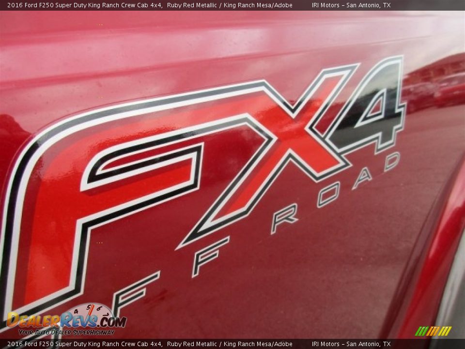 2016 Ford F250 Super Duty King Ranch Crew Cab 4x4 Ruby Red Metallic / King Ranch Mesa/Adobe Photo #9
