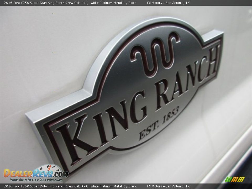 2016 Ford F250 Super Duty King Ranch Crew Cab 4x4 White Platinum Metallic / Black Photo #4
