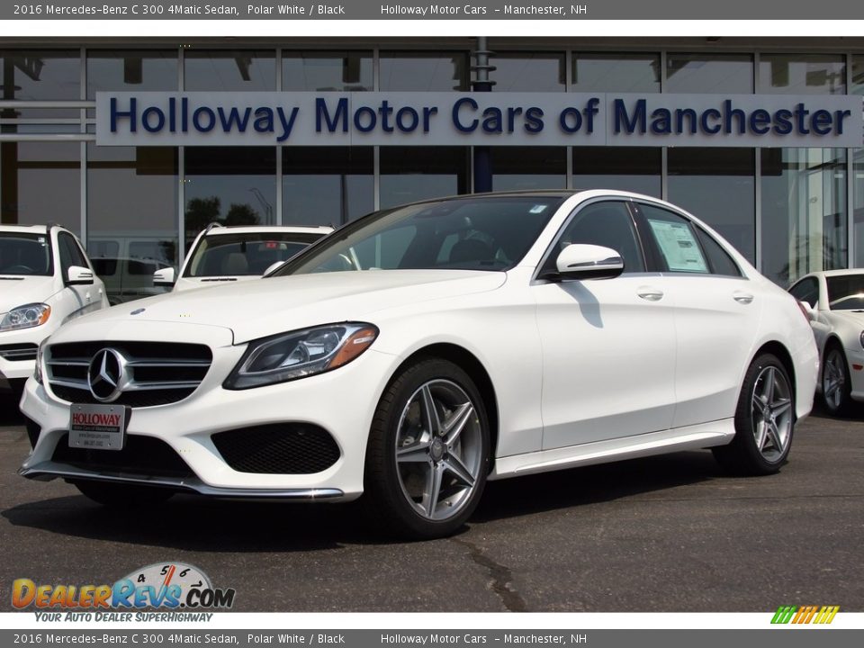 2016 Mercedes-Benz C 300 4Matic Sedan Polar White / Black Photo #1