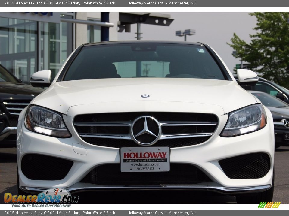 2016 Mercedes-Benz C 300 4Matic Sedan Polar White / Black Photo #2