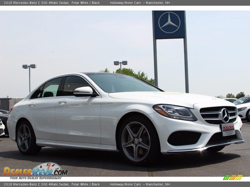 2016 Mercedes-Benz C 300 4Matic Sedan Polar White / Black Photo #3