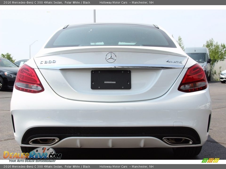 2016 Mercedes-Benz C 300 4Matic Sedan Polar White / Black Photo #4
