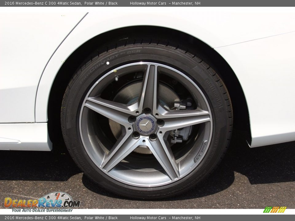 2016 Mercedes-Benz C 300 4Matic Sedan Polar White / Black Photo #5