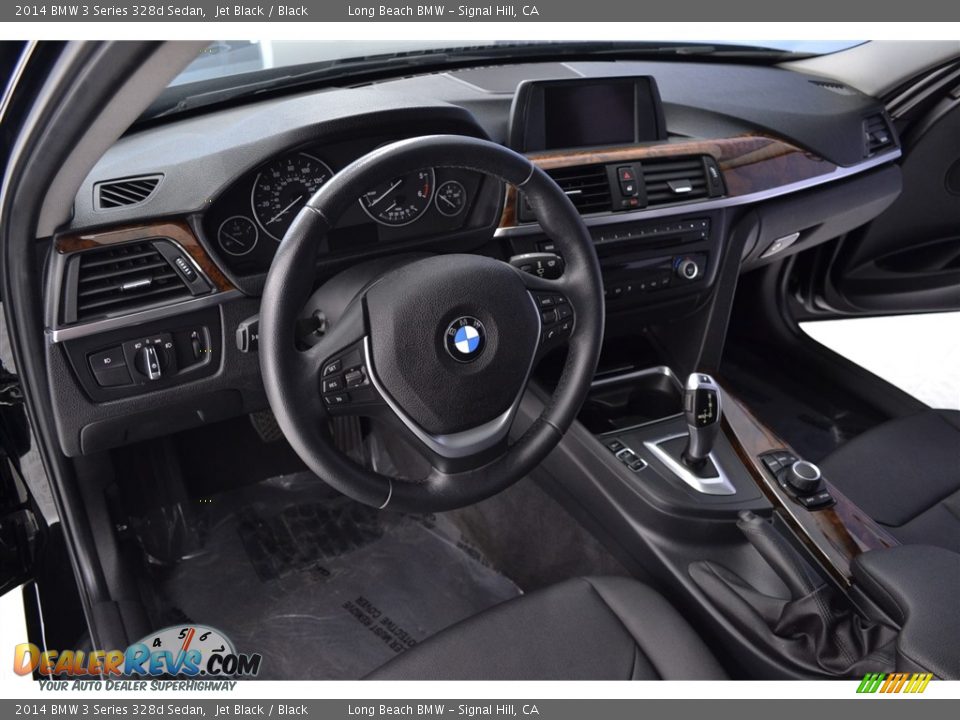 2014 BMW 3 Series 328d Sedan Jet Black / Black Photo #11