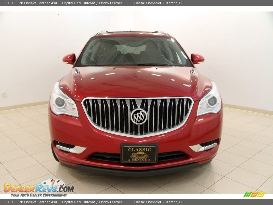 2013 Buick Enclave Leather AWD Crystal Red Tintcoat / Ebony Leather Photo #2