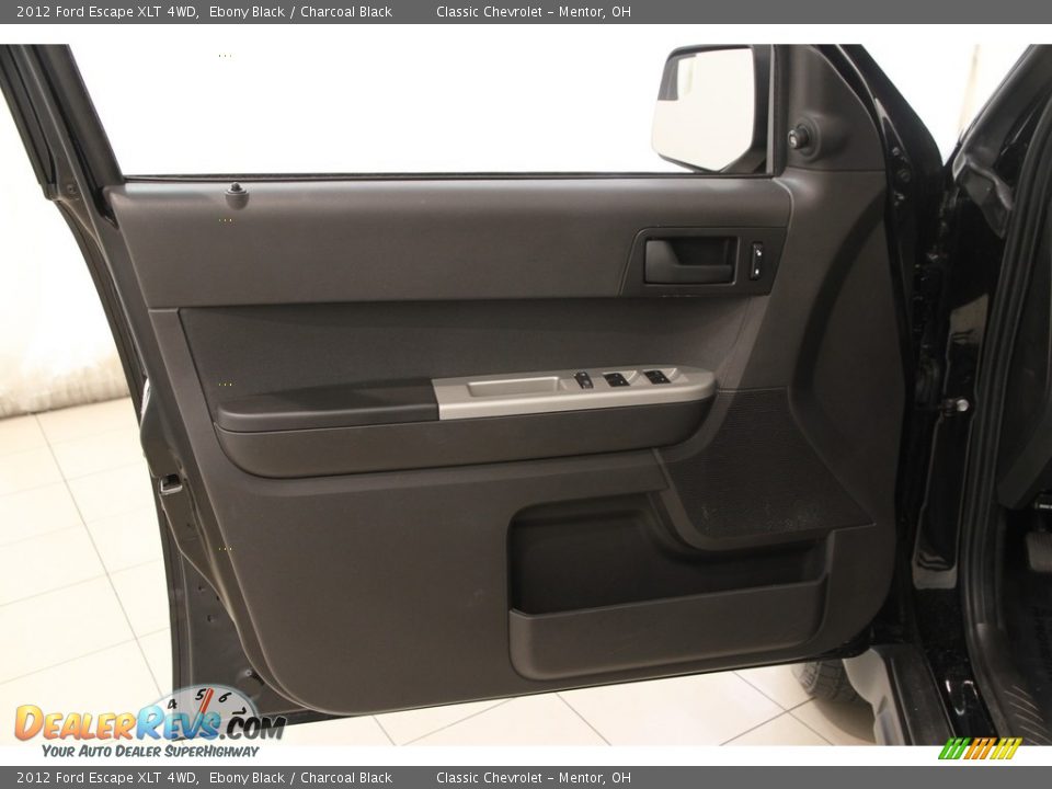2012 Ford Escape XLT 4WD Ebony Black / Charcoal Black Photo #4