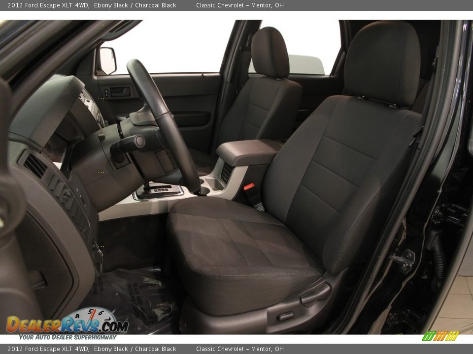 2012 Ford Escape XLT 4WD Ebony Black / Charcoal Black Photo #5