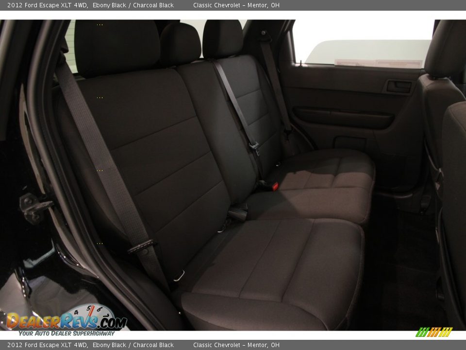 2012 Ford Escape XLT 4WD Ebony Black / Charcoal Black Photo #12
