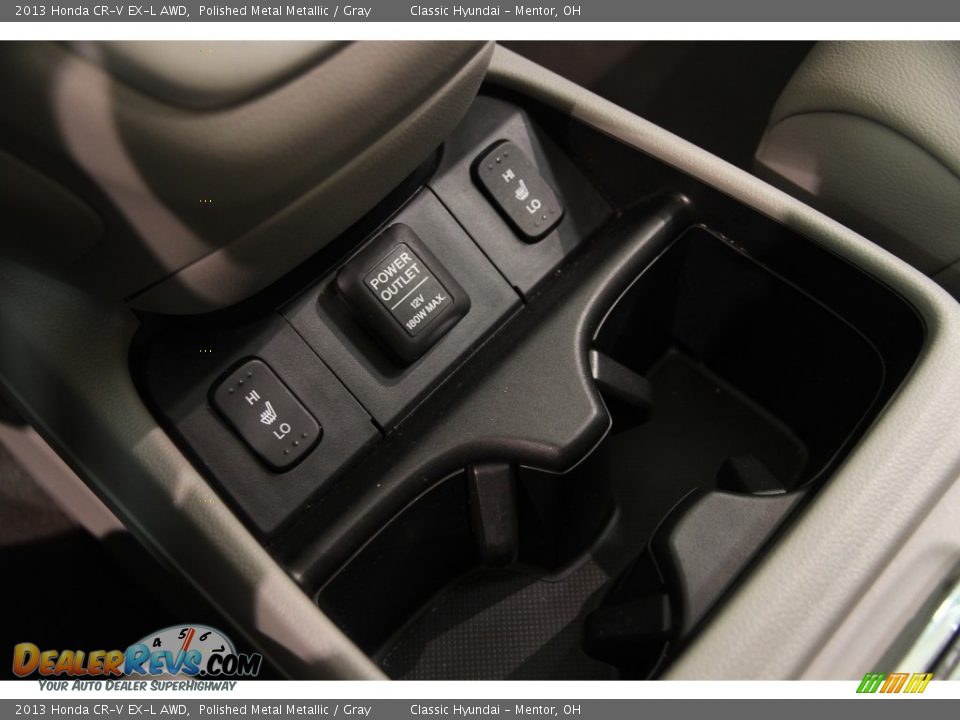 2013 Honda CR-V EX-L AWD Polished Metal Metallic / Gray Photo #12