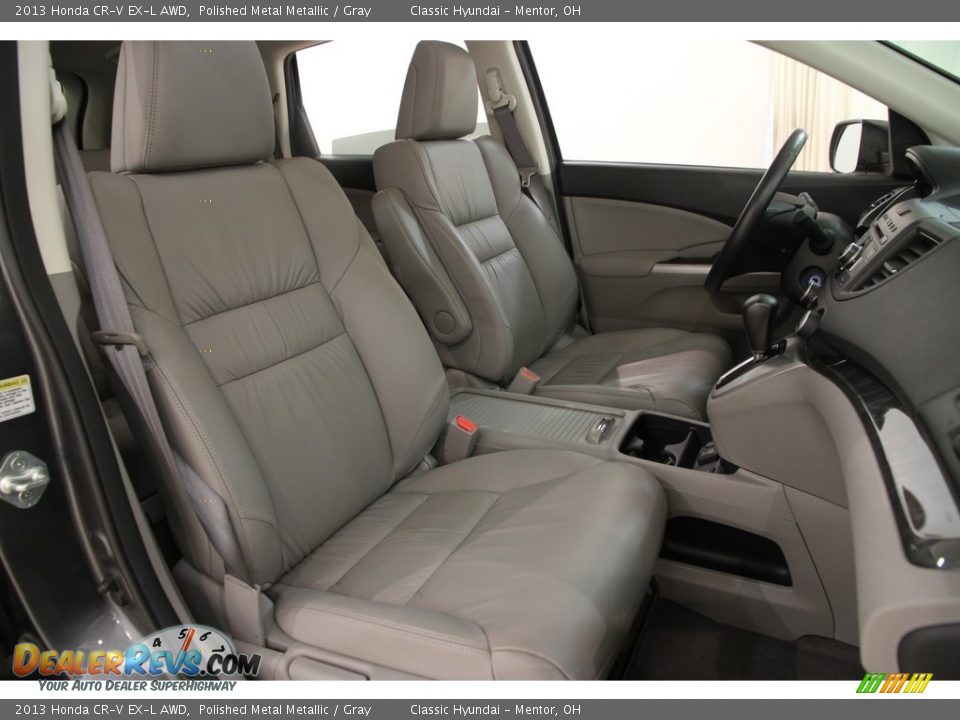2013 Honda CR-V EX-L AWD Polished Metal Metallic / Gray Photo #15