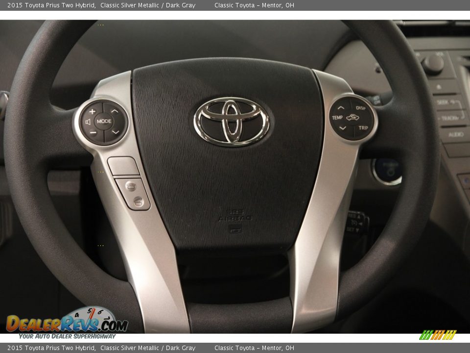2015 Toyota Prius Two Hybrid Classic Silver Metallic / Dark Gray Photo #7