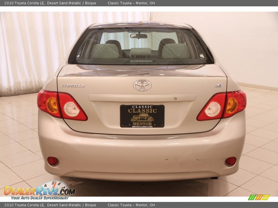2010 Toyota Corolla LE Desert Sand Metallic / Bisque Photo #14
