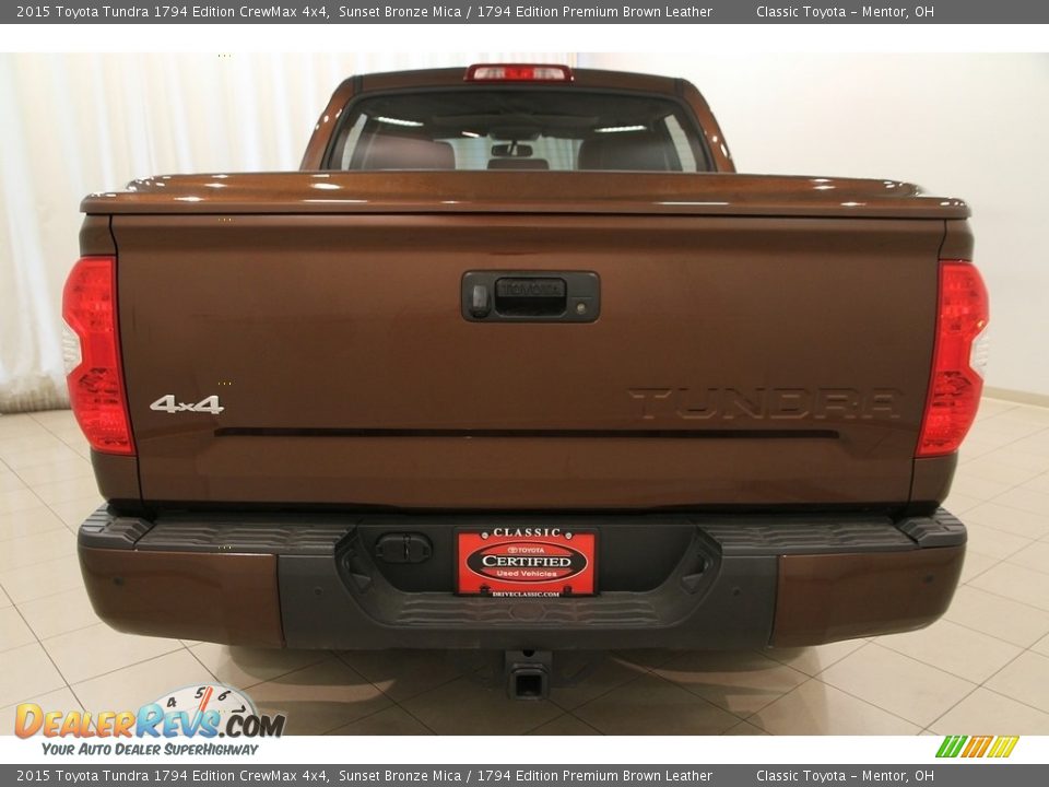 2015 Toyota Tundra 1794 Edition CrewMax 4x4 Sunset Bronze Mica / 1794 Edition Premium Brown Leather Photo #28