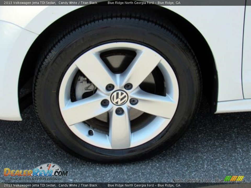 2013 Volkswagen Jetta TDI Sedan Candy White / Titan Black Photo #9