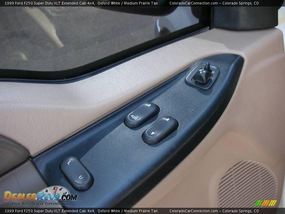 1999 Ford F250 Super Duty XLT Extended Cab 4x4 Oxford White / Medium Prairie Tan Photo #12