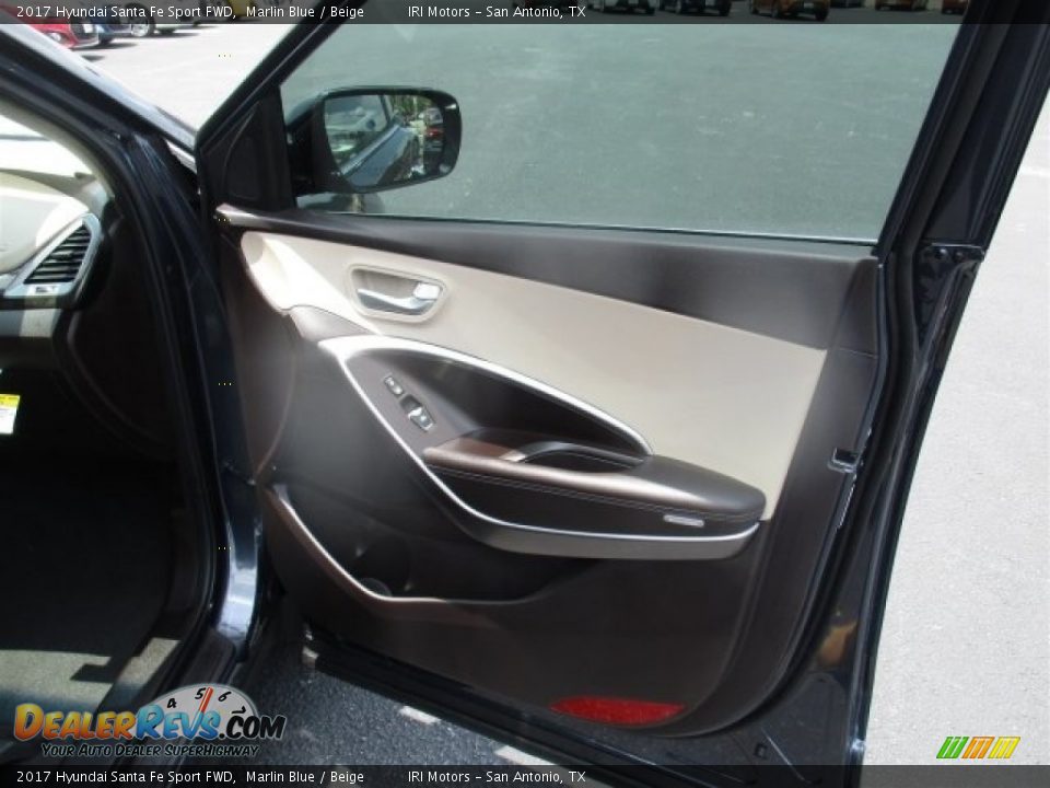 2017 Hyundai Santa Fe Sport FWD Marlin Blue / Beige Photo #10