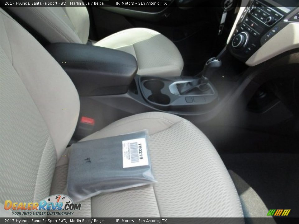 2017 Hyundai Santa Fe Sport FWD Marlin Blue / Beige Photo #11