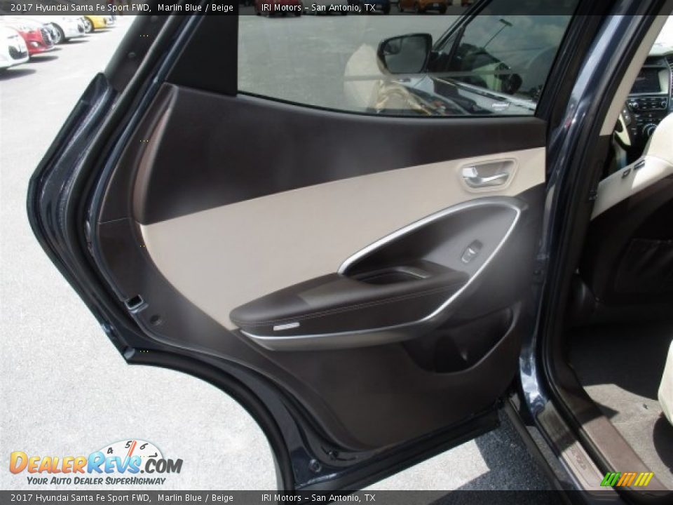 2017 Hyundai Santa Fe Sport FWD Marlin Blue / Beige Photo #16