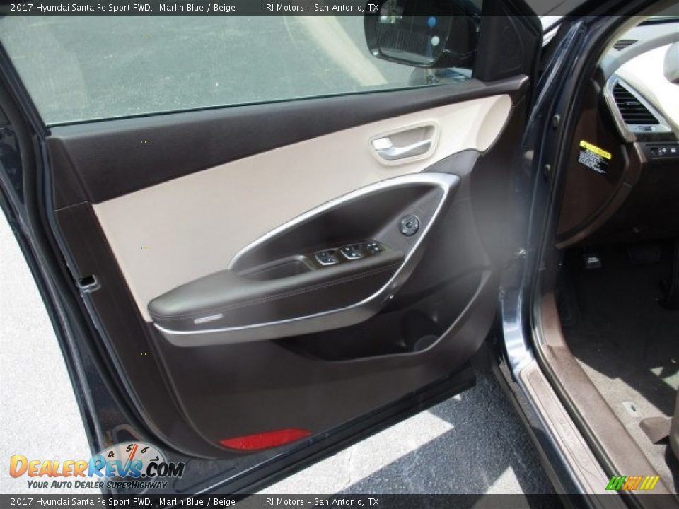 2017 Hyundai Santa Fe Sport FWD Marlin Blue / Beige Photo #17