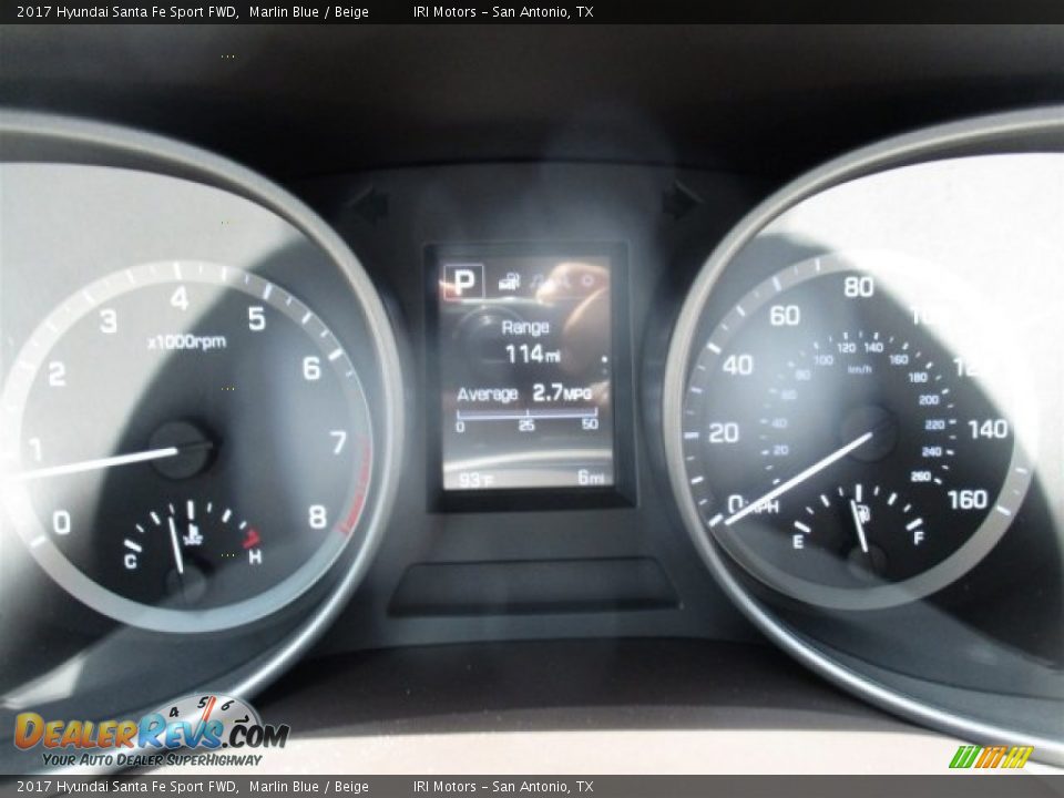 2017 Hyundai Santa Fe Sport FWD Marlin Blue / Beige Photo #18