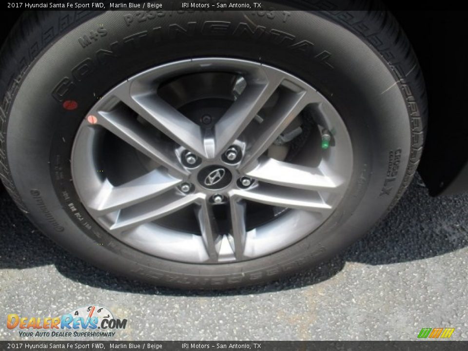 2017 Hyundai Santa Fe Sport FWD Marlin Blue / Beige Photo #20